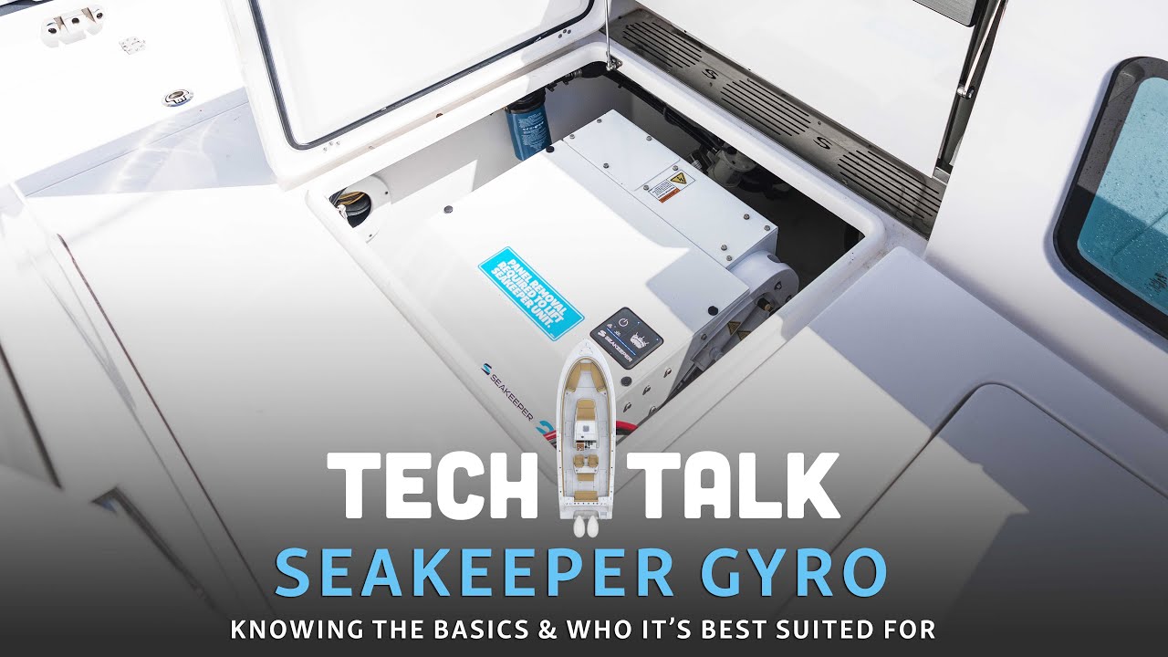 cover image for the video with the title of Tech Talk - The BASICS of Seakeeper Gyro