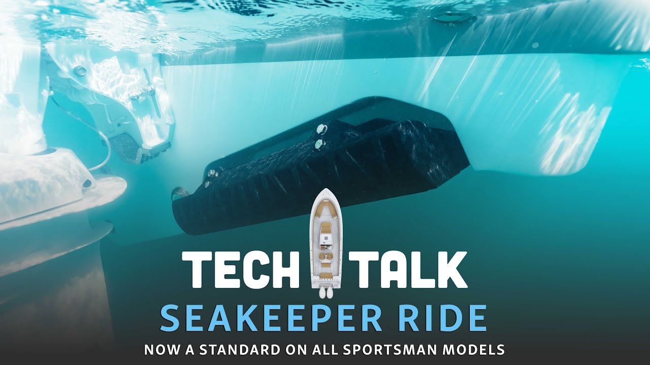 cover image for the video with the title of Tech Talk - Seakeeper Ride STANDARD on ALL Sportsman Models